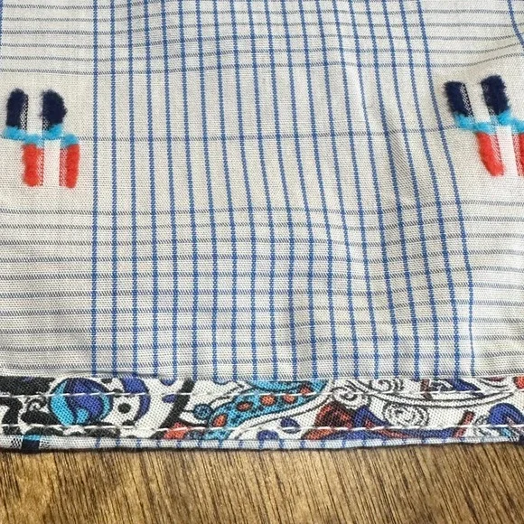 Robert Graham Multi-Color Striped Button Front Shirt Mens Sz 3XL Whimsy Artsy - Picture 8 of 12